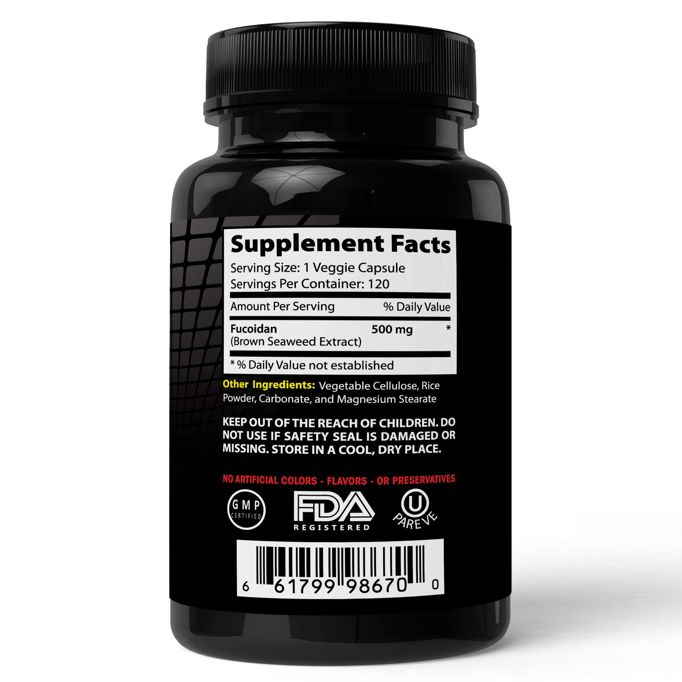 Absonutrix Absonutrix Fucoidan Pure-brown seaweed extract laminaria Japonica cell immunity (120 capsules)