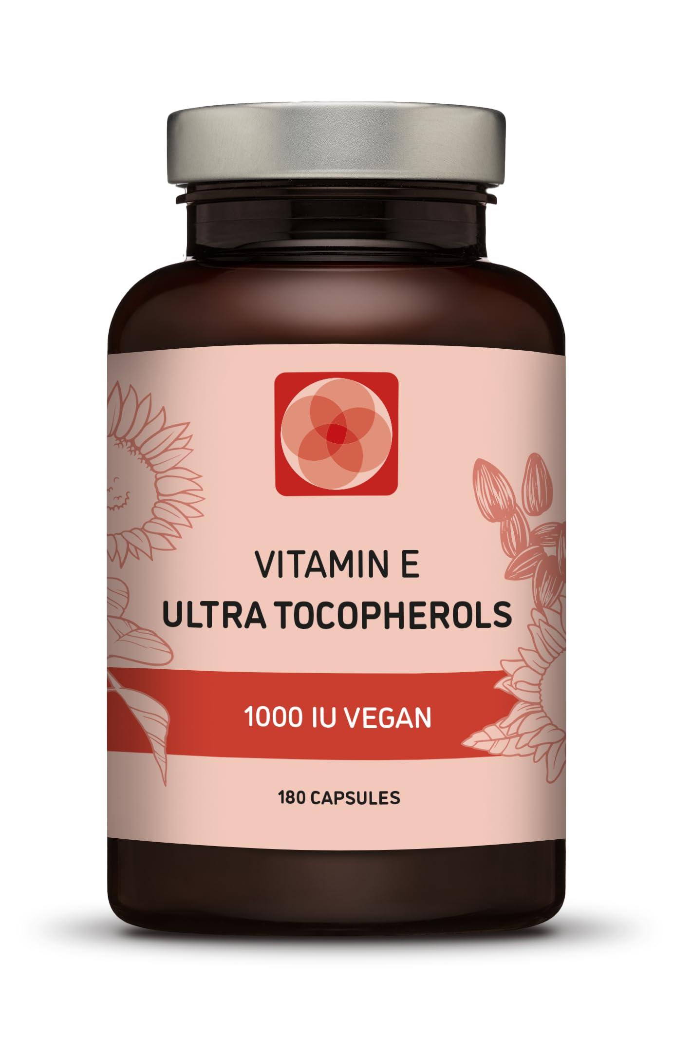 Kala Health Kala Health Vitamin E 1000 IU Ultra Tocopherol 450mg Vitamin E Vegan all 4 Tocopherols - Alpha Tocopherol + Beta Tocopherol + Gamma Tocopherol + Delta Tocopherol Unique d Alpha Tocopherol Vitamin E