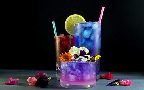 Wild Hibiscus Flowers in syrup B\'lure Flower Extract - 3.4 Fl Oz Bottle (Pack of 6)