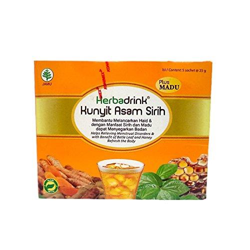 Herbadrink Herbadrink Kunyit Asam Sirih plus Madu, 1 Pack (5 sachet @25gr)
