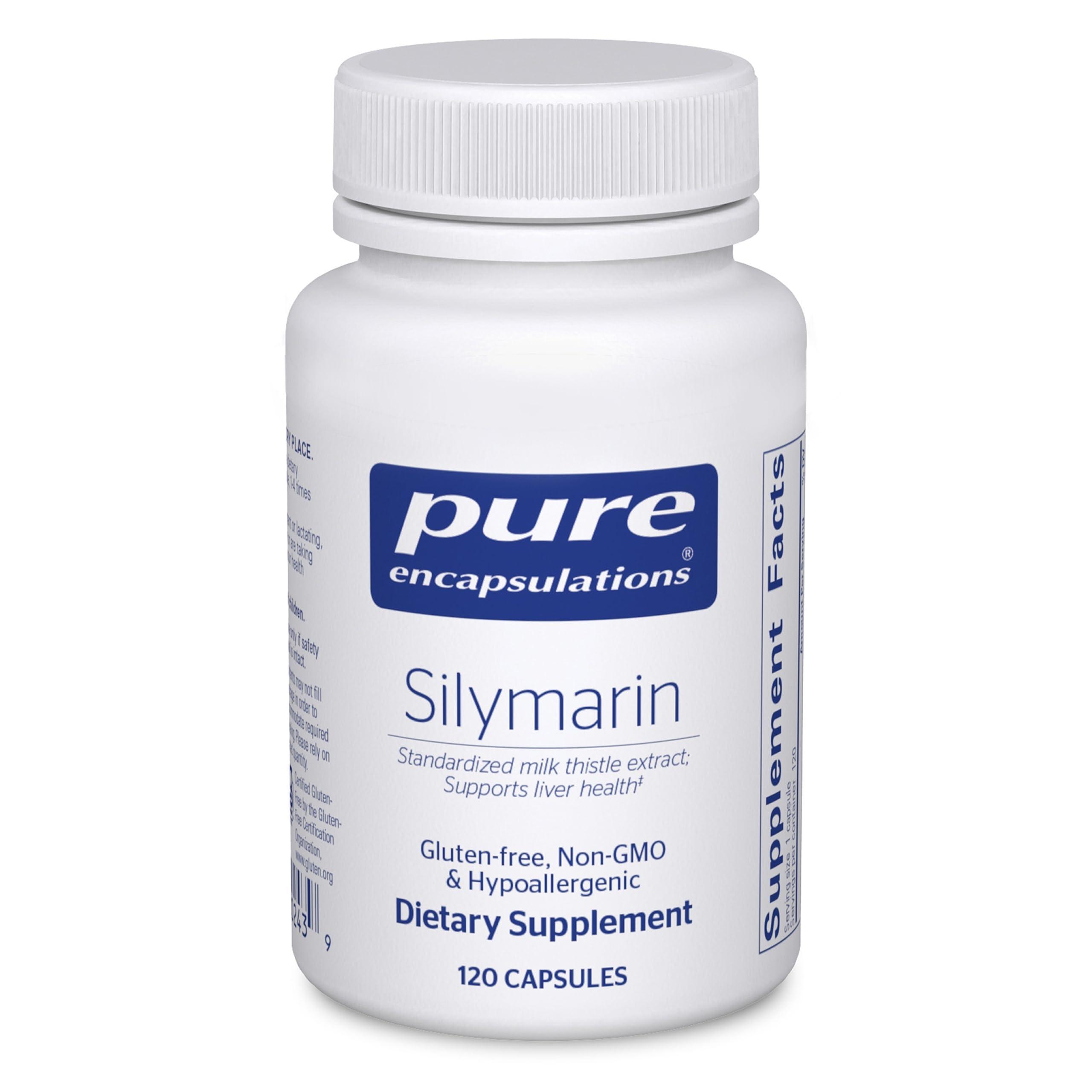 Pure Encapsulations Pure Encapsulations Silymarin - 250 mg Milk Thistle Per Capsule - Liver Health Support - Antioxidants Supplement - Non-GMO & Vegan - 120 Capsules