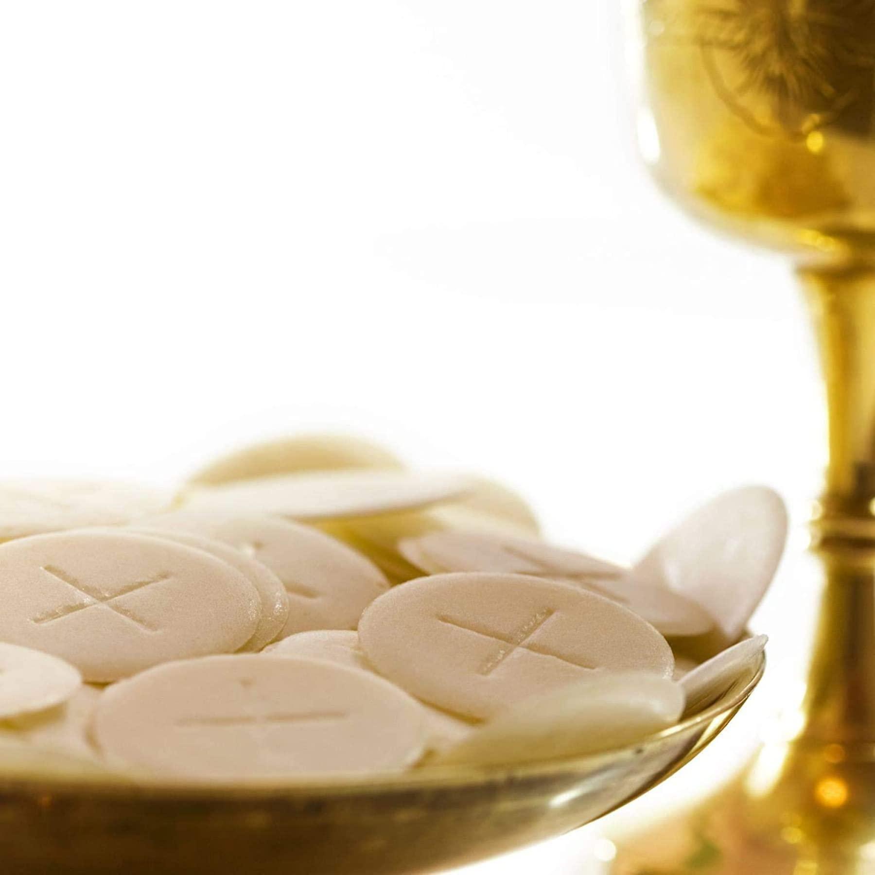 Needzo Altar Bread for Catholic Mass Communion, Wheat Round Host Wafers (1000 Count)