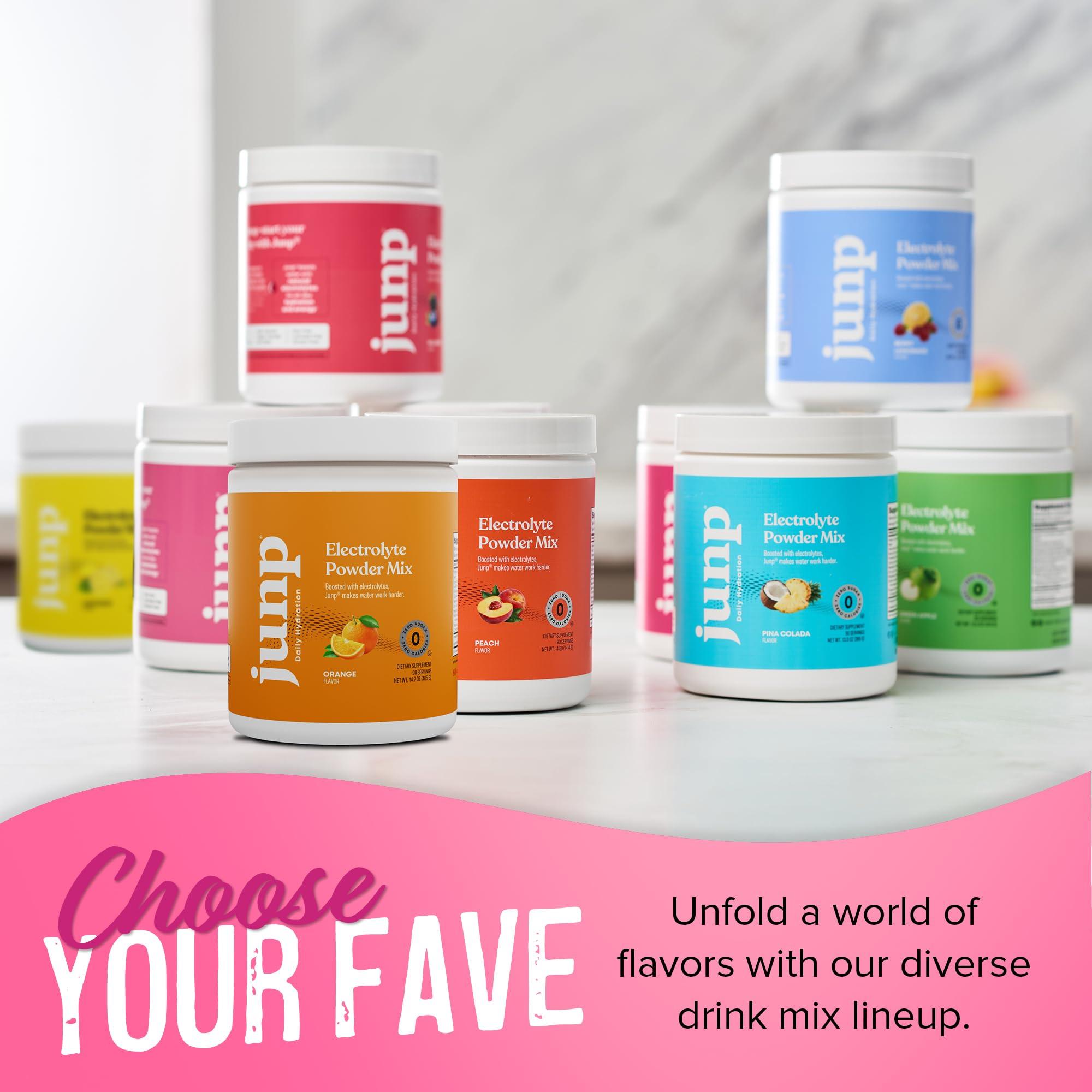 JUNP JUNP Electrolytes Powder No Sugar No Carbs - Dragonfruit Limeade Keto Electrolyte Drink Mix - Potassium & Salt Hydration Powder Electrolytes Zero Calorie Sugar Free Electrolyte Powder, 90 Servings