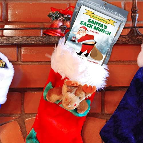 GearsOut Funny Christmas Premium Trail Mix - Hilarious Stocking Stuffers for Men Food Spicy Gifts for Women - Unique Foods Gifts and Gourmet Basket Ideas Care Packages Christmas Gag Gifts for Adults Teenagers Coworkers Friends (Santa\'s Sack)