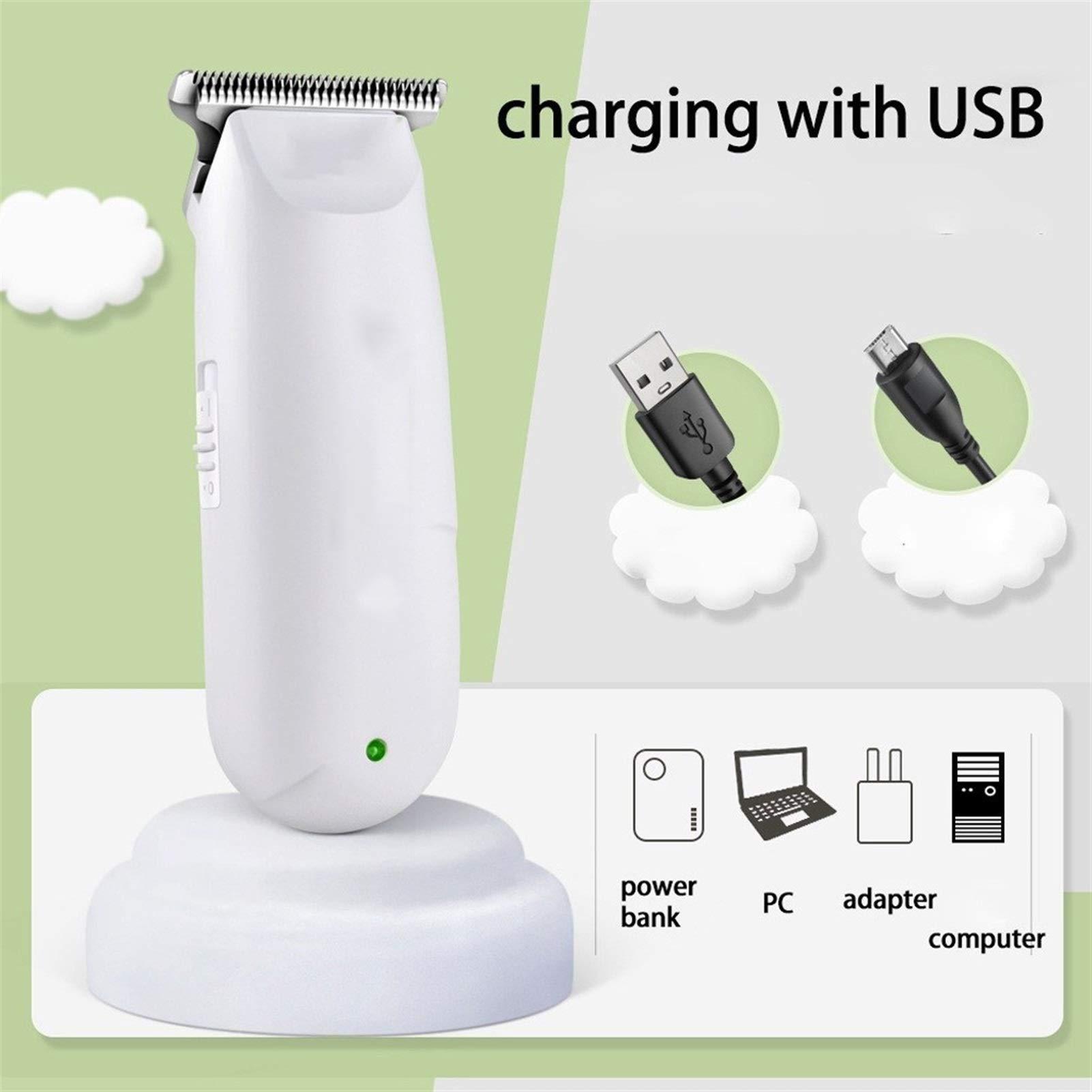 sdshfdjfheuhfedjv Baby Hair Trimmer Mini Portable Hair Clipper Kids Hair Cutting Rechargeable Quiet Infant Household Shaver