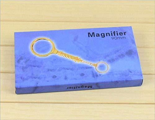 Magnifiers Magnifiers RRH for Reading Vision aids Gold-Plated Gold high-end Magnifying Glass Handle with Hanging Buckle Large Diameter Reading Stationery Office Supplies