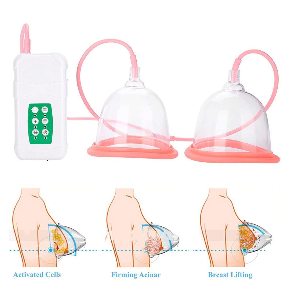 Natudeco Breast Enlargement Machine Vacuum Breast Enlargement Machine Powerful Suction Breast Enlargement Pump for Improves Underdeveloped Breasts(CDBig Cup)