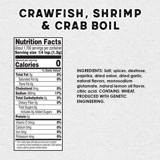 Louisiana Fish Fry Products Louisiana Fish Fry Products Crawfish, Shrimp & Crab Boil Seasoning Bundle - 4.5 lbs Powder Boil and 16 oz Bottle of Concentrated Liquid Boil - Spicy, Delicious, and Low Salt Cajun Seasoning