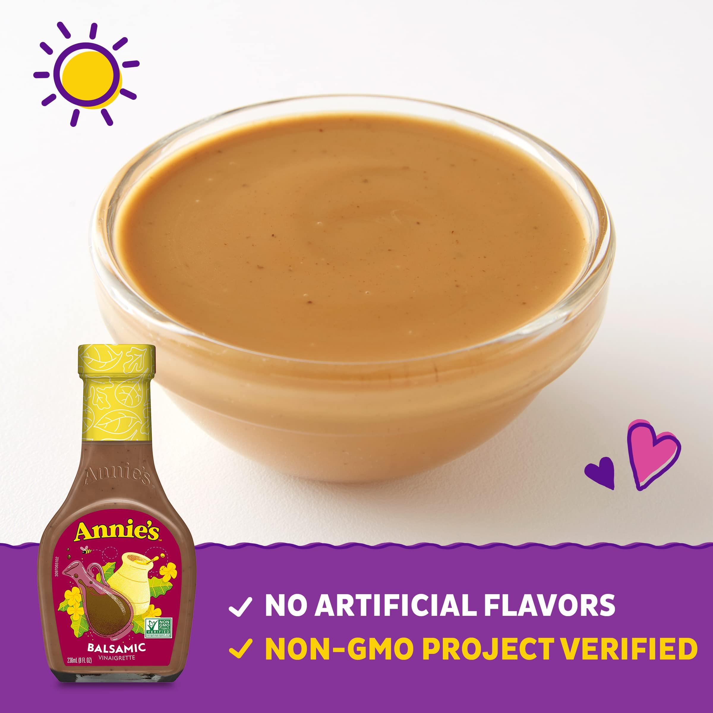 Annies Annie\'s Balsamic Vinaigrette Salad Dressing, Non-GMO, 8 oz