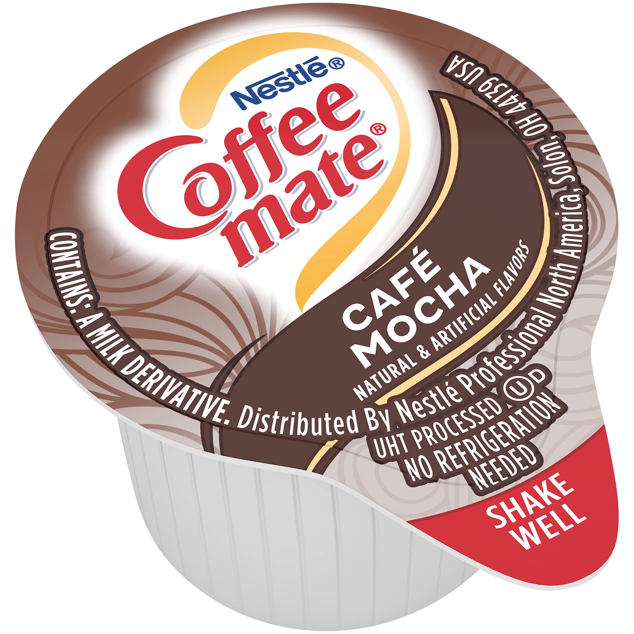 Coffee mate Nestl Coffee mate Coffee Creamer, Caf Mocha liquid creamer singles, 50 Count Box