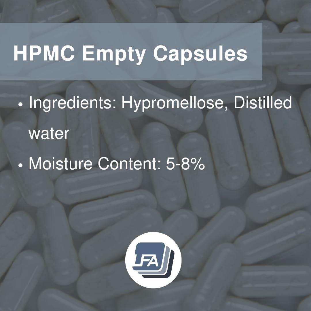 LFA Tablet Presses Empty 00 Capsules - Vegan HPMC - 10000 Count Box - Pill Capsules Empty Fits Capsule Filling Machine Tray - Joined Vegetarian Caps Easy Snap for DIY Powder Supplement Pills - Halal & Kosher