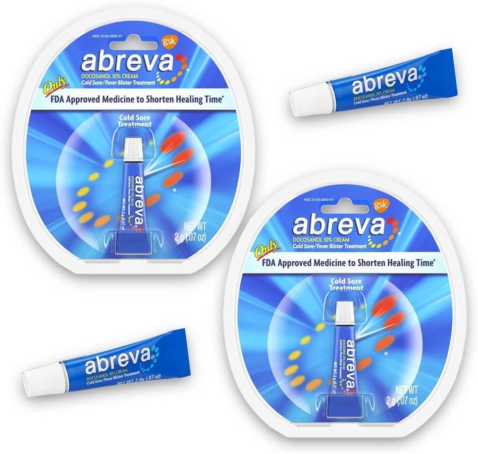 Abreva Abreva Cold Sore/Fever Blister Treatment 2g (Pack of 4)