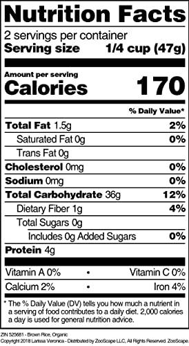 Larissa Veronica Brown Rice, Organic (4 oz, ZIN: 525681) - 2 Pack