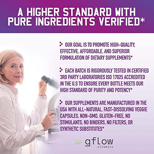 gflow vitamins Quercetin with Vitamin C and Zinc - Quercetin 500mg - Quercetin with Bromelain - Zinc Quercetin - 120 Veggie Caps - Elderberry with zinc and Vitamin c for Adults (Non-GMO, Vegan) 2 Months Supply