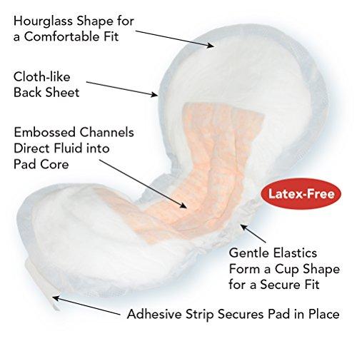 TRANQUILITY Tranquility Incontinence Personal Care Pads, Overnight Protection, Promote Dryness and Protect Against Leakage, Soft Lining& Adhesive Strip for Secure Fit in Underwear, 16.9oz Capacity, 24ct Bag