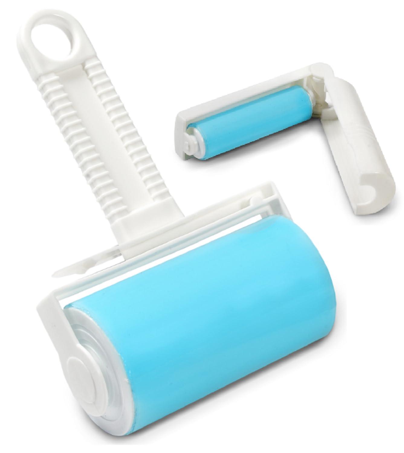 Schticky Schticky Lint Roller Set - Reusable & Washable Lint Roller Cleaner for Clothes Sofa Furniture Car Cat Dog Hair - Clean in a Quicky with Schticky (2 Piece)