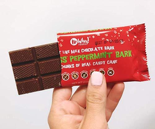 No Whey! Foods No Whey Foods - Milkless Peppermint Bark (16 Pack) - Vegan & Allergy Friendly Christmas Chocolate- Dairy Free, Nut Free, Peanut Free, Soy Free, Gluten Free