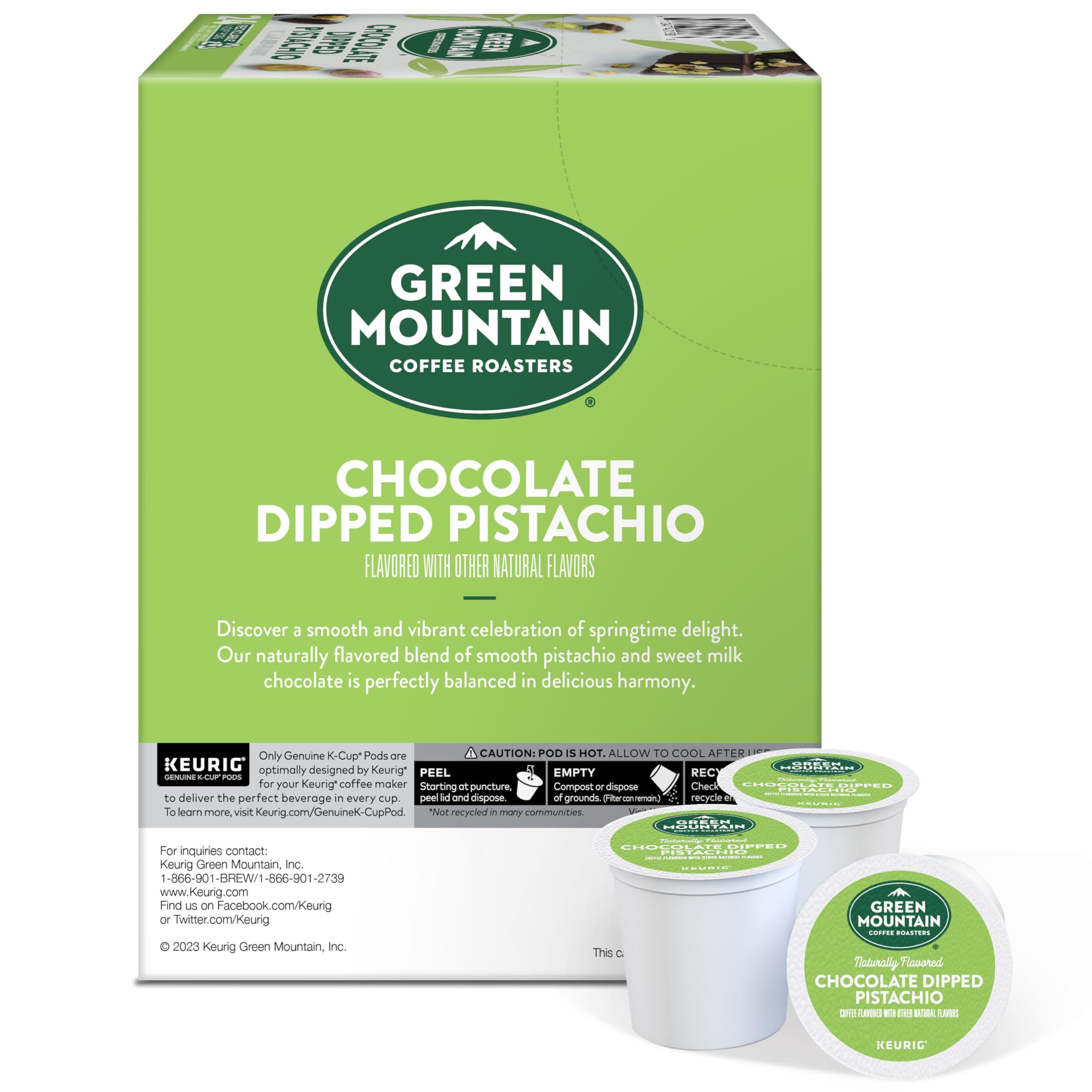 Green Mountain Coffee Roasters Green Mountain Coffee Roasters Chocolate Dipped Pistachio, Single-Serve Keurig K-Cup Pods, 96 Count