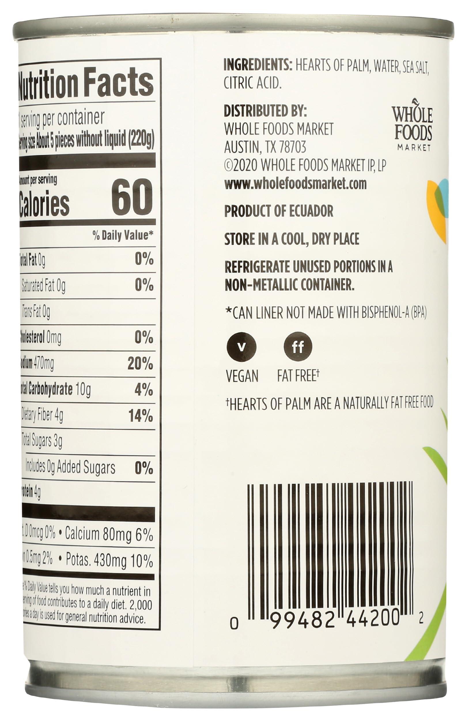 365 by Whole Foods Market 365 by Whole Foods Market, Whole Hearts Of Palm, 14.1 Ounce