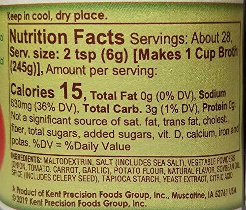 ORRINGTON FARMS Orrington Farms - Vegan Broth Seasoning Combo - Vegan Chicken, Vegan Beef, Vegan Ham, Vegan Vegetable, 6 oz. jars (4 Pack)