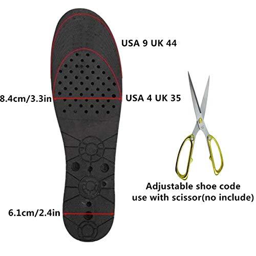 Shaboo Prints Height Increase Insoles Air Taller Cushion Shoes Insoles 4-Layer Heel Insert for Men