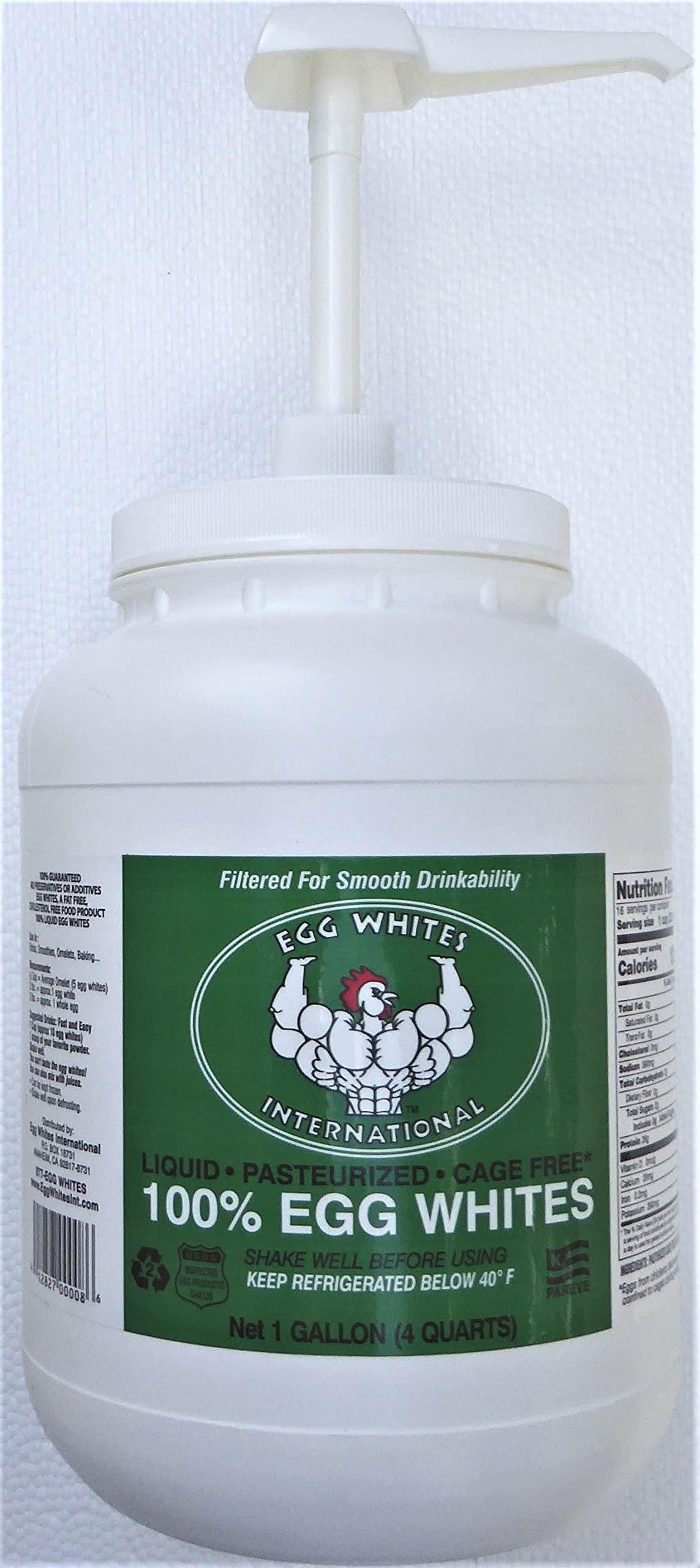 EGG WHITES INTERNATIONAL WWW.EGGWHITESINT.COM Egg Whites International 100% Pure Liquid Egg White Protein Designed to Drink. NOW 100% CAGE FREE (2 Gallons & Pump)