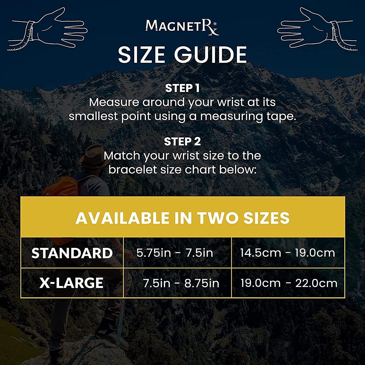 MagnetRX MagnetRX Magnetic Sports Bracelet Waterproof Silicone Bracelet with 32 Magnets Ultra Strength Wide Magnetic Bracelets for Men & Women (Grey | X-Large Size)