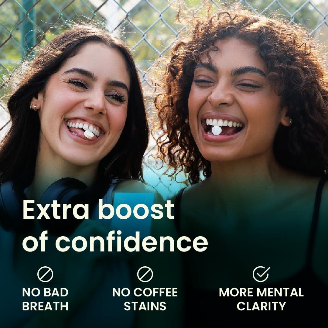 NeuroGum NeuroGum Energy Caffeine Gum (54 Pieces) - Sugar Free with L-theanine + Caffeine + Vitamin B12 & B6 - Nootropic Energy & Focus Supplement for Women & Men - Peppermint Flavor (Packaging May Vary)