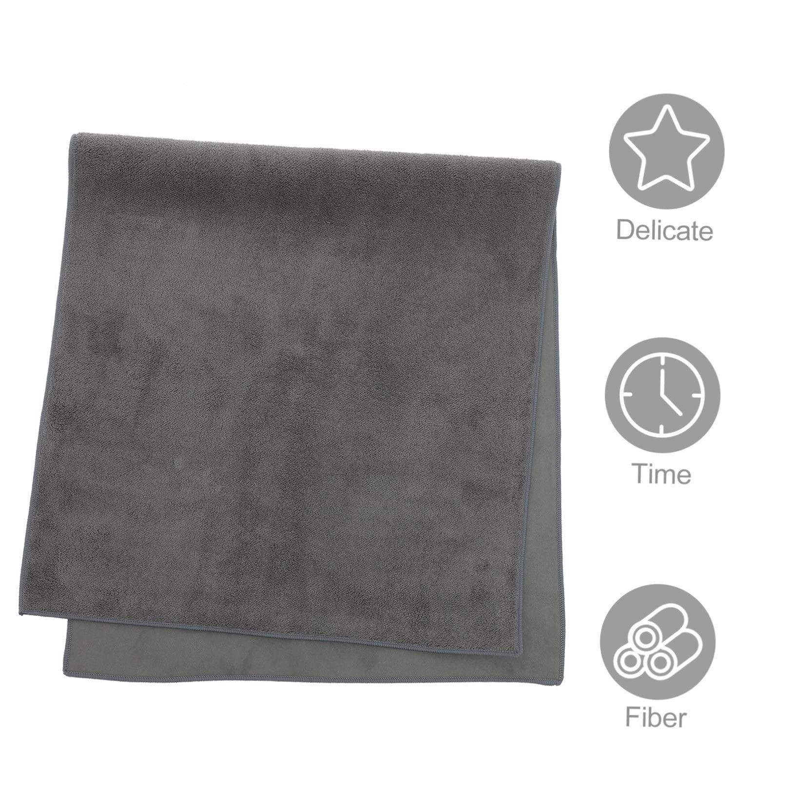 FRCOLOR FRCOLOR 2pcs Fiber Car Cloth Car Wash Towels Towel Cleaning Cloth Micro Fiber Towels Washcloth Car Drying Towel Auto Cleaning Towel Cleaning Towels for Car Grey