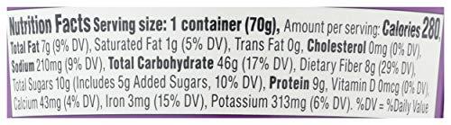 Bob's Red Mill Bob\'s Red Mill Organic Gluten Free Oatmeal Cup, Fruit & Seed, 2.47 Ounce (Pack of 1), Non-GMO, Whole Grain, Kosher