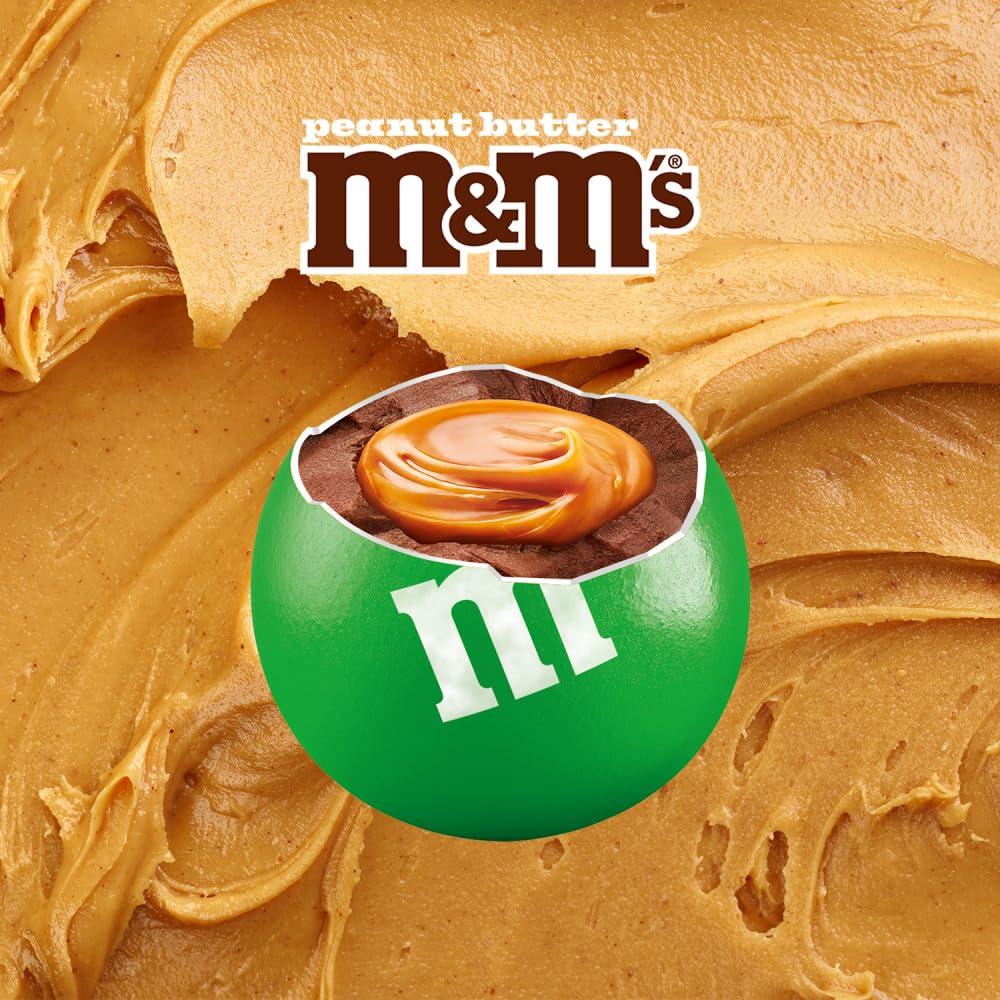 M&M\'S M&M\'S Peanut Butter Red & Green Milk Chocolate Christmas Candy, 34 Oz Resealable Bag