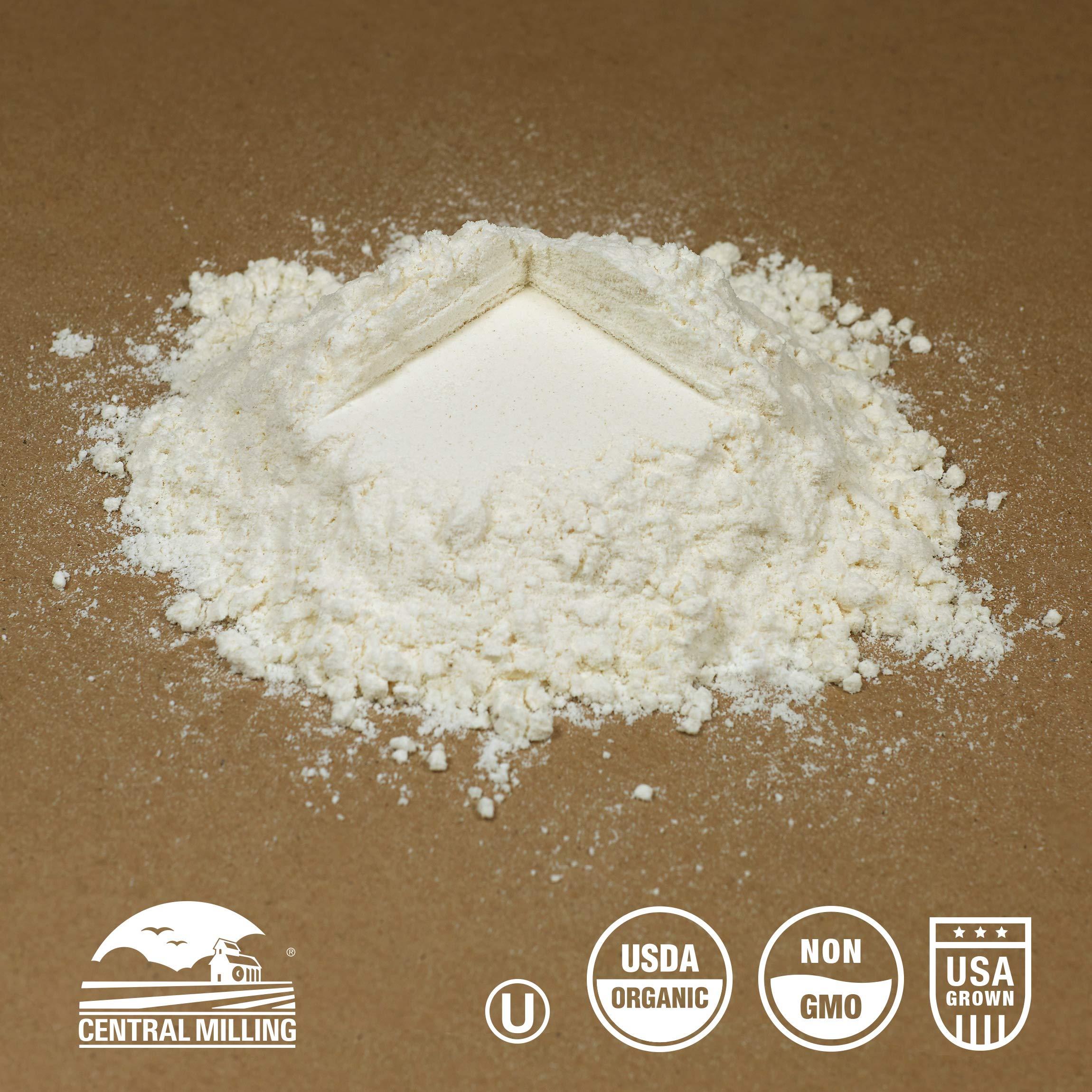 CENTRAL MILLING 100% Organic All Purpose Unbleached White Baking Flour - 10 Pound