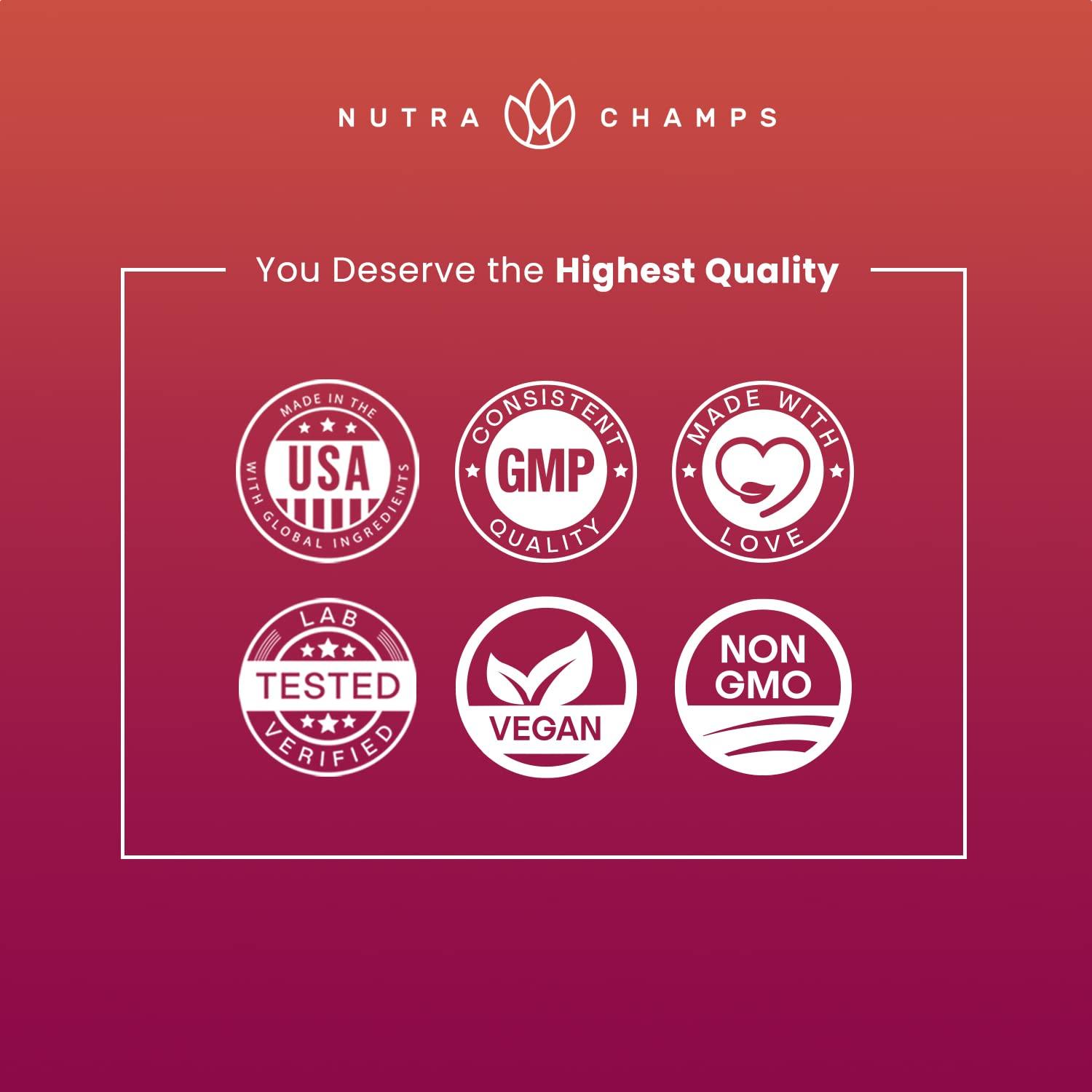 NutraChamps Beet Root Powder Circulation Supplement | Superfood Powder Nitric Oxide Supplement with Beetroot Juice, Super Reds Powder & Grape Seed Extract | No Sugar Beet Supplement - 8.74 Oz