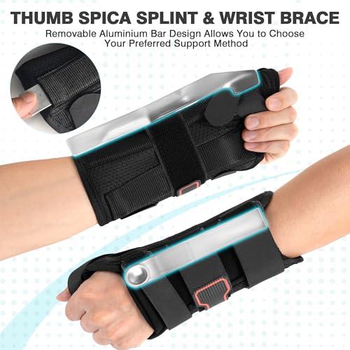 Medibot Medibot Wrist Brace & Thumb Spica Splint, for De Quervain's Tenosynovitis, Tendonitis, Carpal Tunnel & Arthritis Wrist Support Thumb Splint (Right Hand - Small)