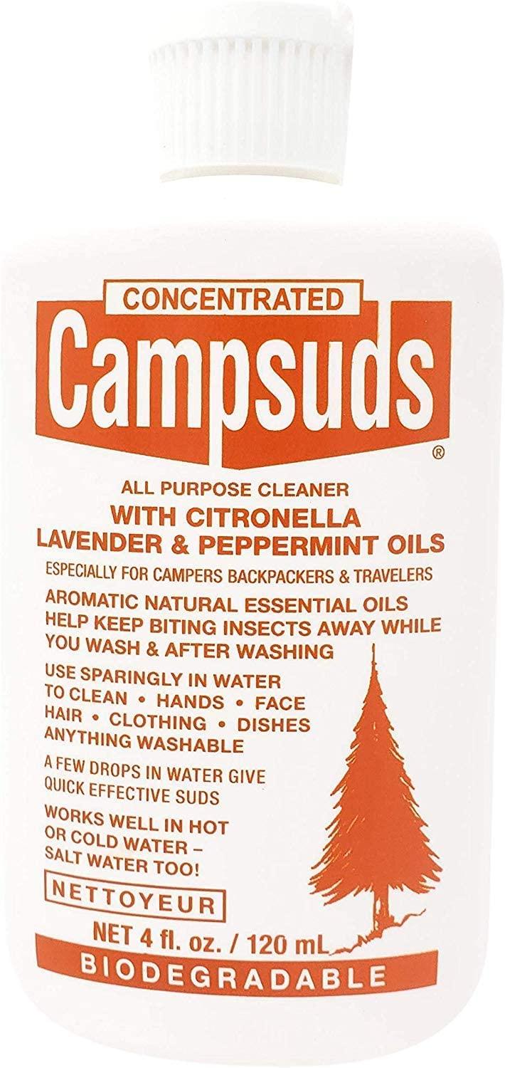 CONCENTRATED CAMPSUDS Sierra Dawn Campsuds with Citronella, Lavender, Peppermint Oil Deters Insects, Insect Deterrent, Outdoor Soap Biodegradable Environmentally Safe All Purpose Cleaner, Camping Hiking Backpacking Travel