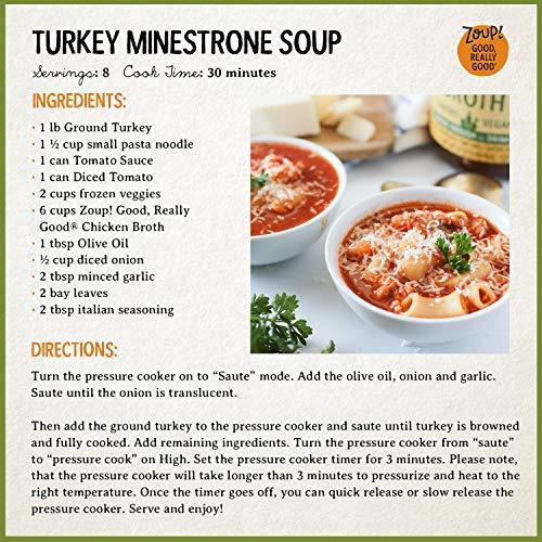 Zoup! Chicken Bone Broth by Zoup! Keto-Friendly, Gluten Free, Non-GMO - Great for Stock, Bouillon, Soup Base or in Gravy - 1-Pack (32 oz)