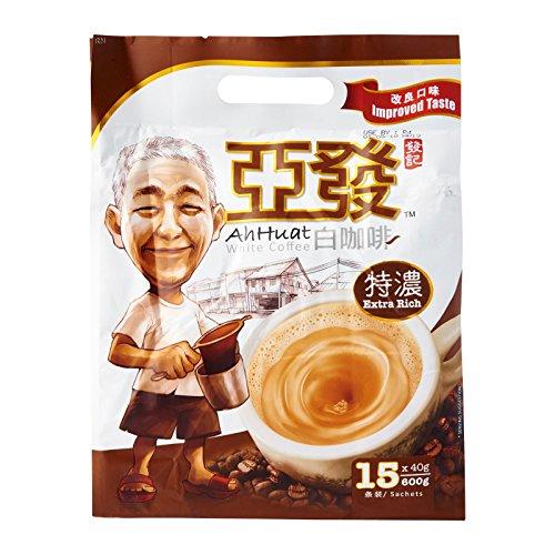 Ah Huat White Coffee Malaysia Famous Ah Huat White Coffee 3-In-1 Extra Rich ( 4 x 15 Sachets )