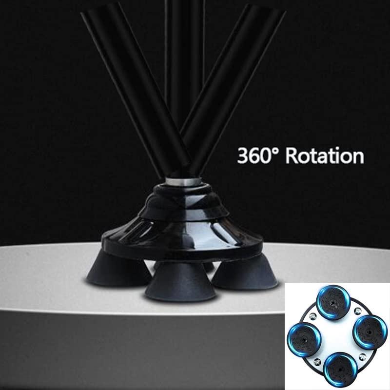 JJ Home JJ Home Cane for Men & Women,Adjustable Walking Stick,Mobility Aid for Elderly, Seniors & Handicap (360 Swivel Base)