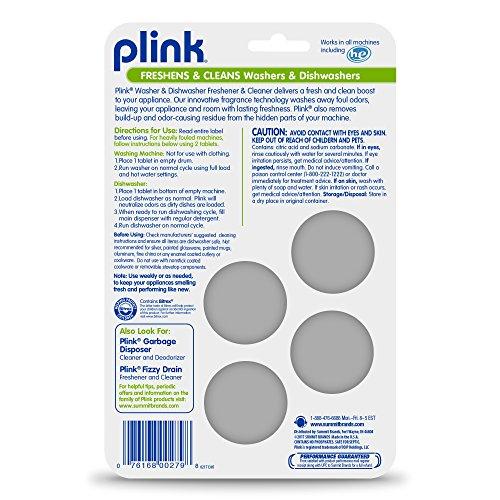 Plink Plink PDW12T Washer & Dishwasher Freshener & Cleaner Drinkware Descaler Tablets