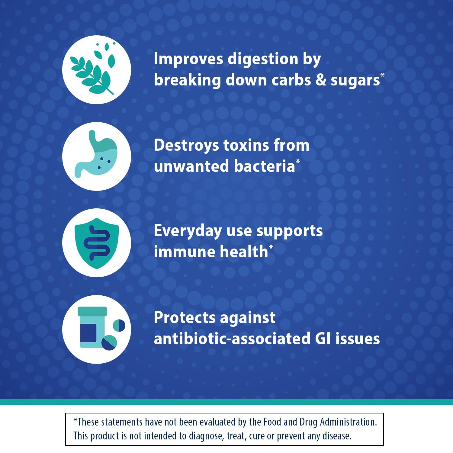 Florastor Florastor Select Pro + Pre Daily Probiotic & Prebiotic Supplement for Women and Men, Boosts Good Bacteria, Saccharomyces Boulardii CNCM I-745 (30 Capsules) (Pack of 1)