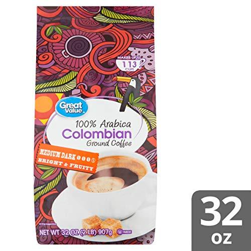 Great Value Great Value 100% Arabica Colombian Medium Dark Ground Coffee - 32 oz.