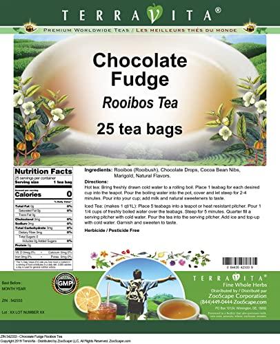 TerraVita Chocolate Fudge Rooibos Tea (25 tea bags, ZIN: 542333) - 2 Pack
