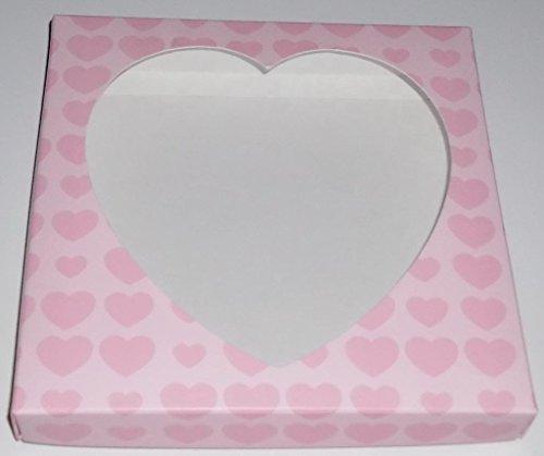 Scott's Cakes Scott's Cakes Hazelnut White and Walnut White Chocolate Truffles in a 1 Pound Pink Heart Box