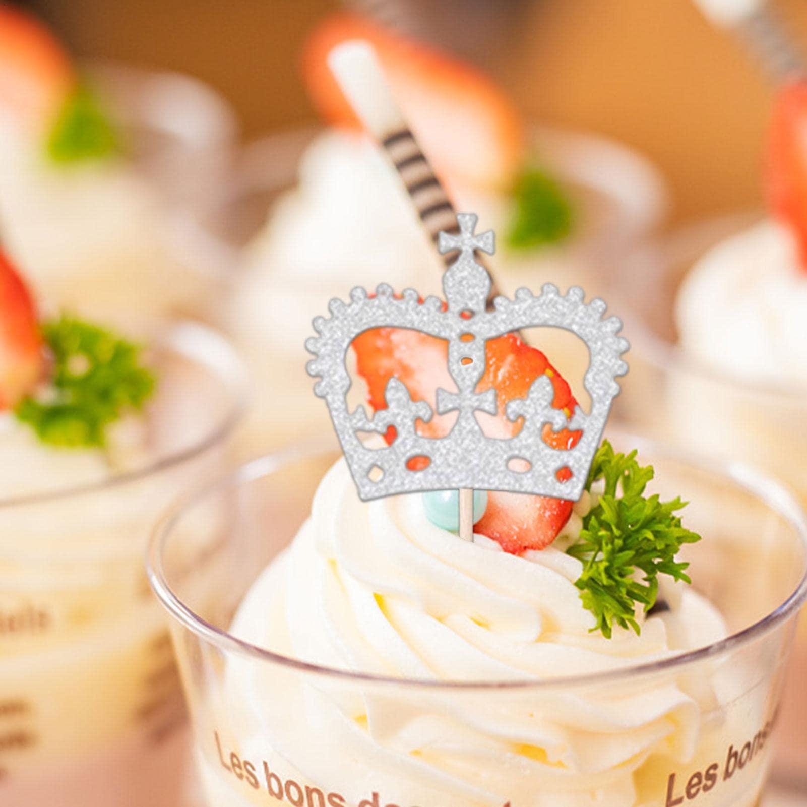 Littryee Littryee 10 Union Jack Cake Toppers, Queen Jubilee Cupcake Toppers Union Jack Cake Decorations 2022, Union Jack Flags Supplies, Britain Flag Royal Paper Cupcake Toppers for Decorations