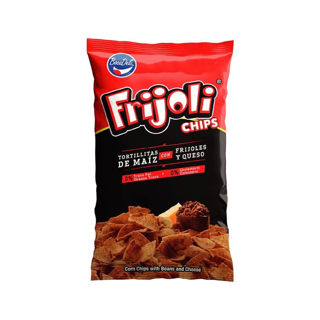Bocadeli Bocadeli Frijoli Chips,5.29 oz, Bean Flavored Corn chips, Salvadoran Snacks (1 Pack)