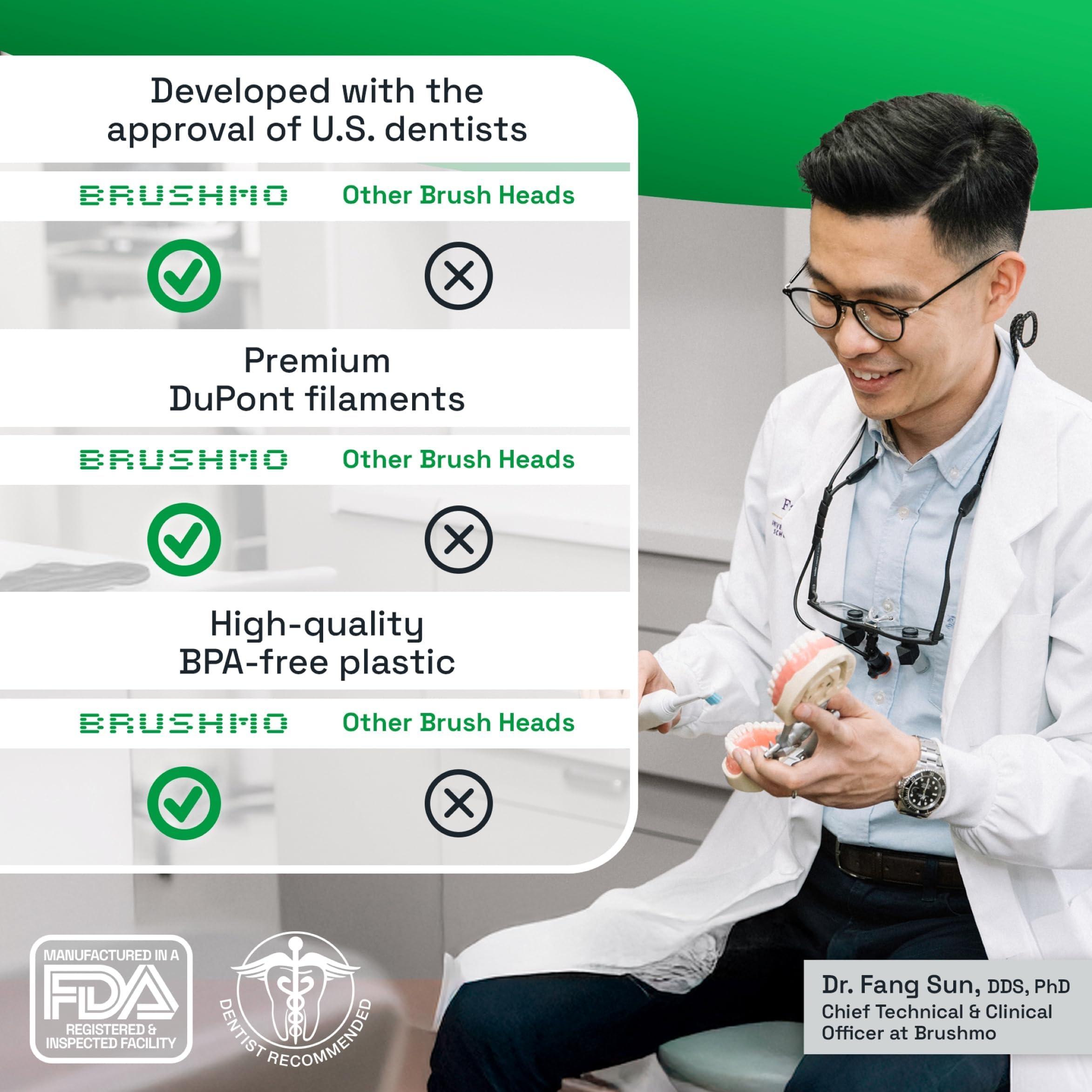 Brushmo Brushmo Black Floss (BB Floss), US Dentist-Designed Oral Care, Stain-Absorbing, Woven Expanding Dental Floss with Natural Wax to Prevent Gum Disease, Non-Toxic PTFE & PFAS Free, 3 Spools (165 yd)