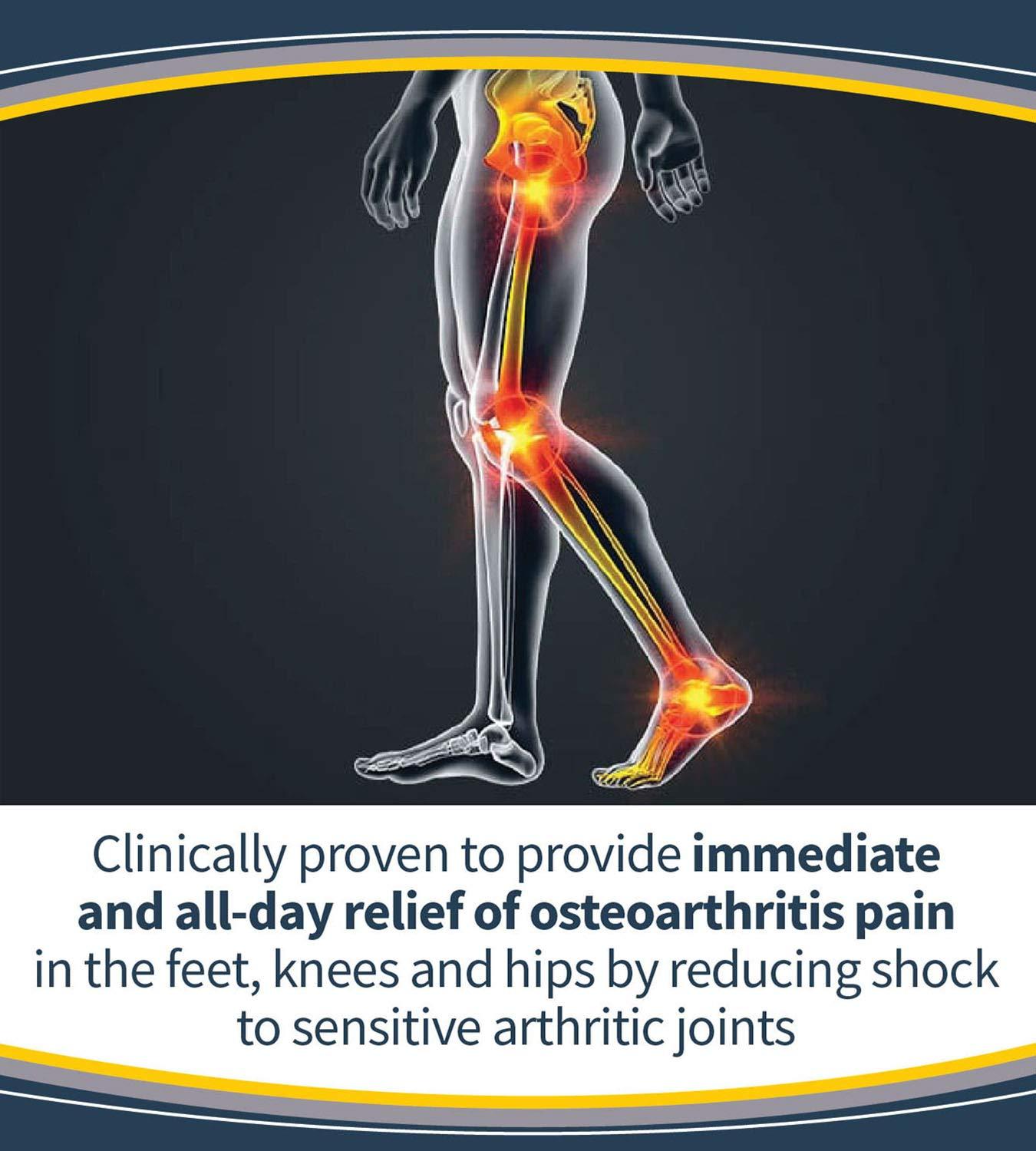 Dr. Scholl's Dr. Scholl's Arthritis Pain Relief Orthotics // Clinically Proven Immediate Relief of Osteoarthritis Pain in Feet, Knees and Hips, Blue