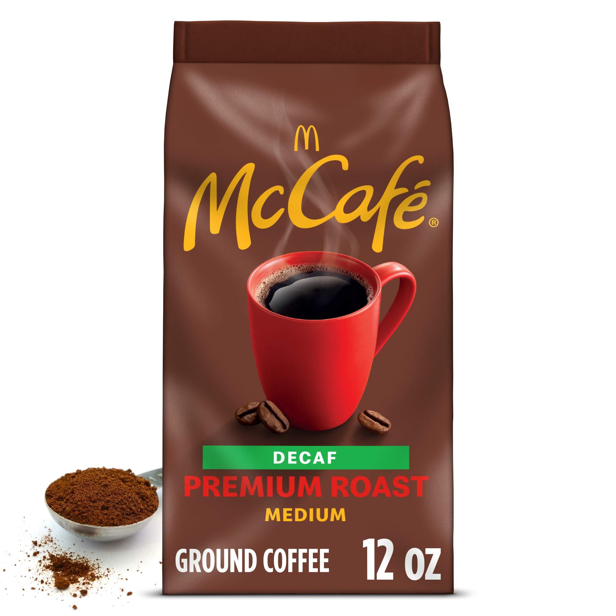 McCafe McCafe Premium Roast Decaf, Medium Roast Ground Coffee, 12 oz Bag