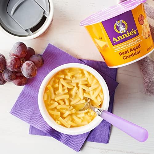 Annie's Homegrown Annie\'s Macaroni and Cheese, Real Aged Cheddar and Organic Pasta, Microwavable Cups, 2 Ct, 4.02 oz