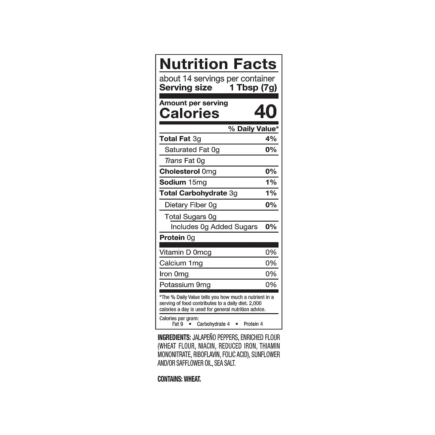 Fresh Gourmet Fresh Gourmet Lightly Salted Crispy Jalapenos (3.5 Ounce (Pack of 3))
